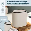 Oválny kozmetický kôš eluno s pogumovaným povrchom Náhľad obrázku produktu 3