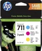HP 3 cartucce di inchiostro DesignJet ciano. magenta. Anteprima dell’immagine prodotto 1