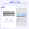 Set di 4 asciugamani Cloud Pillow, 50x100 cm, 100% cotone, Anteprima dell’immagine prodotto 5