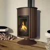 HS FLAMINGO Kaminofen MASTERFLAMME Grande II - braun - Samt Produktbild-Vorschau 1