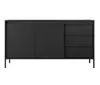 AX LIVING Trentinis 153 2T3S Schwarzes Sideboard, 153,5 cm Produktbild-Vorschau 2