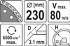 Yato YT-6025, diamantová čepeľ, Betón, Kameň, 23 cm, 725 g, Náhľad obrázku produktu 5