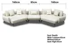 Modernes Sofa Ecksofa U-Form Polstermöbel Wohnzimmer Produktbild-Vorschau 7