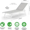Leco Aluminium Sonnenliege "Elina" mit klappbaren Füßen Produktbild-Vorschau 7