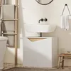 HOMCOM Waschbeckenunterschrank, Badezimmer Unterschrank, Produktbild-Vorschau 9