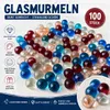 100 Glasmurmeln 16 mm – Bunte Murmeln aus Glas – Spiel- & Produktbild-Vorschau 1