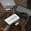 Usb Hub Aktívny 7-Portový Usb 3.2 Distributor 7V1 Usb-C Do Náhľad obrázku produktu 4