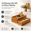 Set di organizer da cucina Dima, 2 pezzi, bambù Anteprima dell’immagine prodotto 6