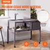 VEVOR habitat per tartarughe, casa per tartarughe in legno Anteprima dell’immagine prodotto 2