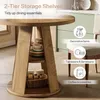 Tribesigns Table de repas ronde pour 2 personnes, 80 cm Voir les images du produit 5