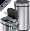 MONZANA® Mülleimer mit Sensor Küche 50L Edelstahl Automatik Produktbild-Vorschau 1