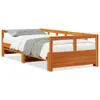 Tagesbett ohne Matratze Wachsbraun 90x190 cm Massivholz Produktbild-Vorschau 1