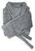 Eleganzzz Teddy Rippfleece Bademantel – dunkelgrau - L Produktbild-Vorschau 4