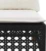 Garten-Ecksofa mit Kissen Schwarz Poly Rattan Produktbild-Vorschau 7