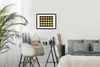 MuchoWow® Gerahmtes Poster Muster - Herz - Gold - Schwarz Produktbild-Vorschau 7