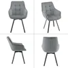 EUGAD 4 x Esszimmerstühle drehbar, bequem modern, mit Produktbild-Vorschau 9