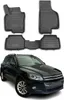 2007-2017 VW Tiguan tappetini TPE nero 4 pz Anteprima dell’immagine prodotto 1