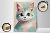 Holzschild Katze pastell, 20x30 cm, Holzschilder Deko Produktbild-Vorschau 3