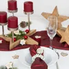 3 massive Sterne aus Holz - Weihnachtsdeko Set 10-20 cm Produktbild-Vorschau 3