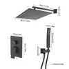 Unterputz Duschsystem mit Handbrause Bad Regendusche 30cm Produktbild-Vorschau 2