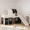 Postel Homestyle4u, patrová, 90x200 cm, s tobogánem, rošt, Náhled obrázku produktu 13