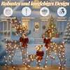 LEADZM 3-teiliges Weihnachtsbeleuchtung Rentier Rattan , Produktbild-Vorschau 4