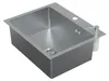 HAGO24 Einbauspüle 55x45cm Edelstahl Küchenspüle Spülbecken Produktbild-Vorschau 1