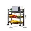 Heikoeco® Rollwagen mit 3 Ebene aus Metall, Produktbild-Vorschau 7