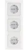 Milos prise de courant triple encastrée, blanc, 3 prises, Voir les images du produit 6