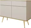 ORO KSZ-107 Kommode mit Schubladen, Push-to-Open, Beige Produktbild-Vorschau 1