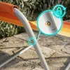 Plážové křeslo, skládací ocelové zahradní lehátko s taškou Náhled obrázku produktu 9