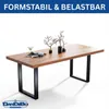 DanDiBo 2x gambe del tavolo in metallo nero 72 x 62 cm Anteprima dell’immagine prodotto 9