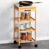 Küchenwagen aus Bambus KESPER, 34 x 34 x 73 cm Produktbild-Vorschau 2