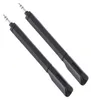 Two black headset microphones with silver connectors are shown against a white background. Voir les images du produit