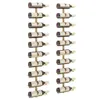 vidaXL Wand-Weinregale für 10 Flaschen 2 Stk. Golden Metall Produktbild-Vorschau 3