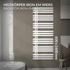 LuxeBath Iron EM designový koupelnový radiátor - 600 x 1600 Náhled obrázku produktu 2