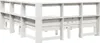 vidaXL Lit en bois massif avec étagère sans matelas blanc Voir les images du produit 8