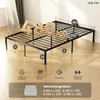 Bett 160 x 200 cm, Bettgestell mit Stauraum, Modernes Produktbild-Vorschau 3
