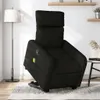 CLORIS Massagesessel mit Aufstehhilfe Schwarz Stoff - Produktbild-Vorschau 1