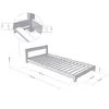 Kinderbett DREAMY 90 x 160 grau Produktbild-Vorschau 3