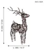 Renna 3D a LED, struttura in filo metallico con aspetto in Anteprima dell’immagine prodotto 9