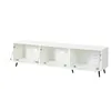 KLAM HOME Lowboard Weißer XXL TV-Schrank 180cm für bis 80 Produktbild-Vorschau 7