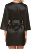 Satin-Set - Damenunterwäsche - Bademantel mit Spitze - Produktbild-Vorschau 2
