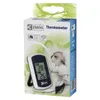 Packaging for a digital thermometer, featuring an image of a woman in winter clothing. Podgląd zdjęcia produktu