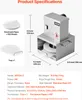 VEVOR elektrische Pizzateigpresse mit 15,24 cm Produktbild-Vorschau 7
