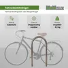 Fahrradanlehnbügel 115 x 58 cm Edelstahl Ø 60 mm Produktbild-Vorschau 2
