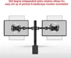 Supporto per monitor Fleximounts D1D Supporto da tavolo con Anteprima dell’immagine prodotto 2