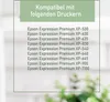 A list of compatible printers for a product. Produktbild-Vorschau