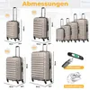KESSER® 4tlg. Hartschalenkofferset Reisekofferset S-M-L-XL, Produktbild-Vorschau 2