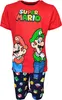 Schlafanzug kurz Super Mario & Luigi Rot-Blau 140 cm Produktbild-Vorschau 1